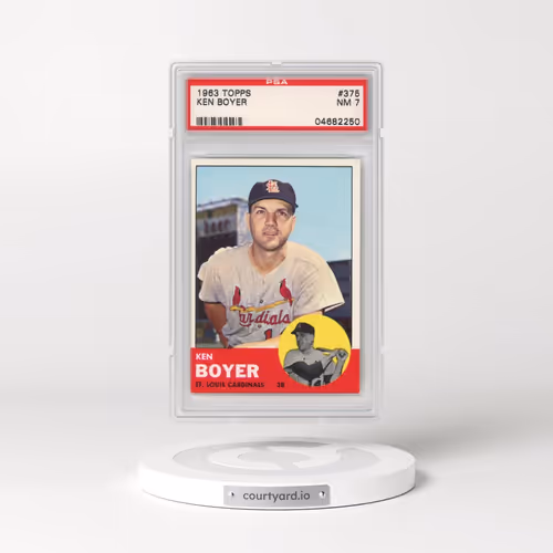 1963 Topps #375 Ken Boyer (PSA 7 NM)