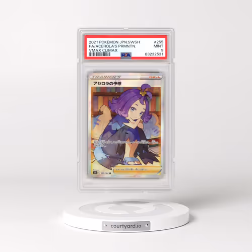 2021 Pokémon Sword & Shield Vmax Climax #255 Acerola's Premonition - Full Art (PSA 9 MINT)