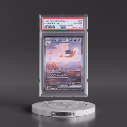 2023 Pokémon Mew EN-151 #199 Charizard EX - Holo Special Illustration Rare (PSA 10 GEM MINT)