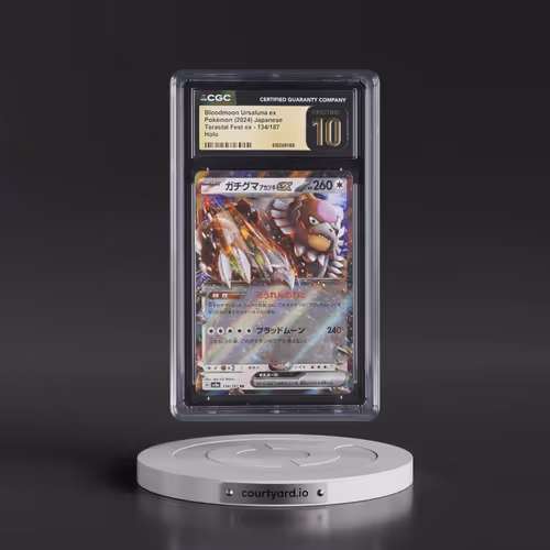 2024 High Class Pack: Terastal Fest ex - sv8a #134/187 Bloodmoon Ursaluna ex - Holo (CGC 10 PRISTINE