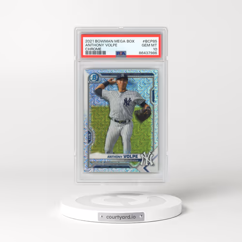 2021 Bowman Mega Box Chrome #BCP85 Anthony Volpe (PSA 10 GEM MINT)