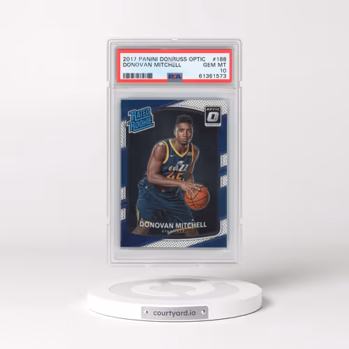 2017 Panini Donruss Optic #188 Donovan Mitchell (PSA 10 GEM MINT)