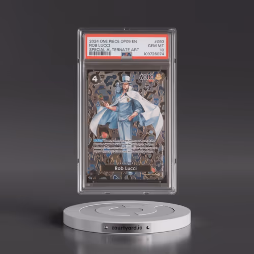2024 One Piece OP09-Emperors in the New World #093 Rob Lucci - Special Alternate Art (PSA 10 GEM MIN
