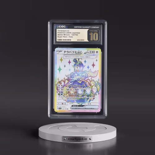 2024 Stellar Miracle #122/102 Terapagos ex - Super Rare Holo (CGC 10 PRISTINE)