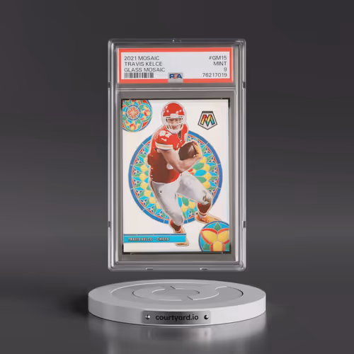 2021 Panini Mosaic Glass Mosaic #GM15 Travis Kelce (PSA 9 MINT)