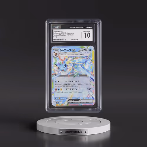 2024 Pokémon Sv8a-Terastal Fest EX #031 Vaporeon EX - Holo (CGC 10 GEM MINT)