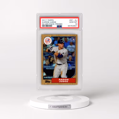 2017 Topps Silver Pack Promo #87-AJ Aaron Judge (PSA 10 GEM MINT)