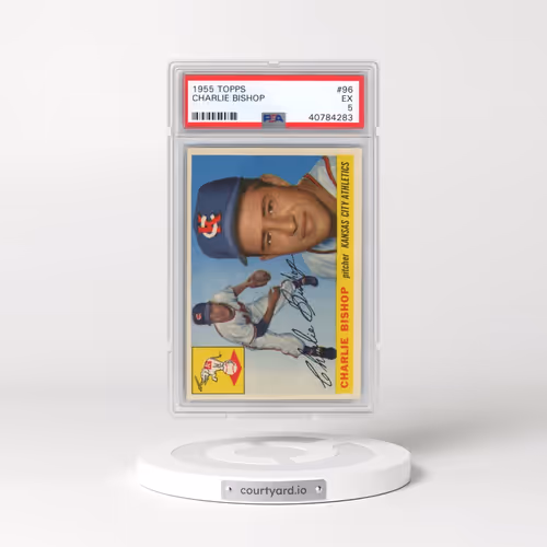 1955 Topps #96 Charlie Bishop (PSA 5 EX)