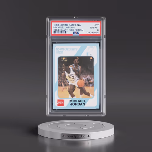 1989 Collegiate Collection North Carolina #17 Michael Jordan (PSA 8 NM-MT)