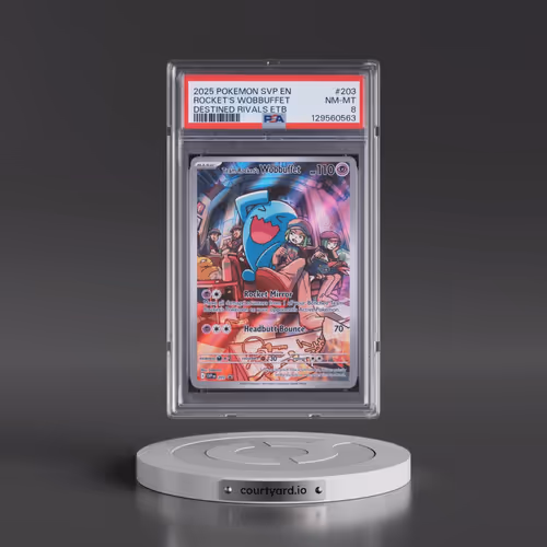 2025 Pokémon Svp EN-SV Black Star Promo #203 Team Rocket's Wobbuffet - Destined Rivals Elite Trainer