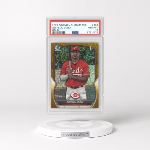 2023 Bowman Mega Box Chrome #238 Alfredo Duno - Gold (PSA 10 GEM MINT)