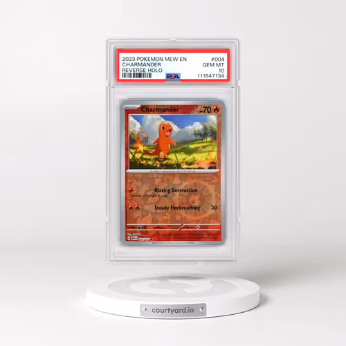2023 Pokémon Mew EN-151 #004 Charmander - Reverse Holo (PSA 10 GEM MINT)