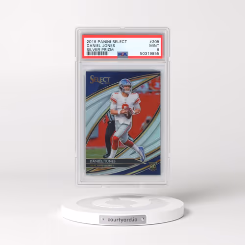 2019 Panini Select #205 Daniel Jones - Silver Prizm (PSA 9 MINT)