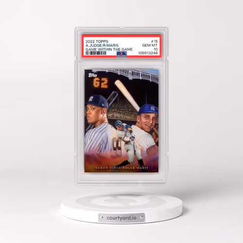 2022 Topps Game Within the Game #15 Aaron Judge/Roger Maris (PSA 10 GEM MINT)