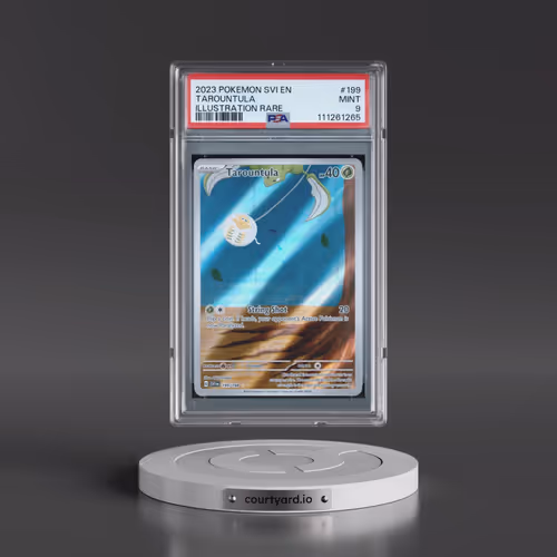 2023 Pokémon Svi EN-Scarlet & Violet #199 Tarountula - Illustration Rare (PSA 9 MINT)