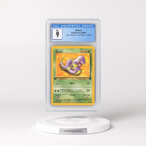 2000 Team Rocket #56/82 Ekans - 1st Edition 1st Edition (CGC 9 MINT)