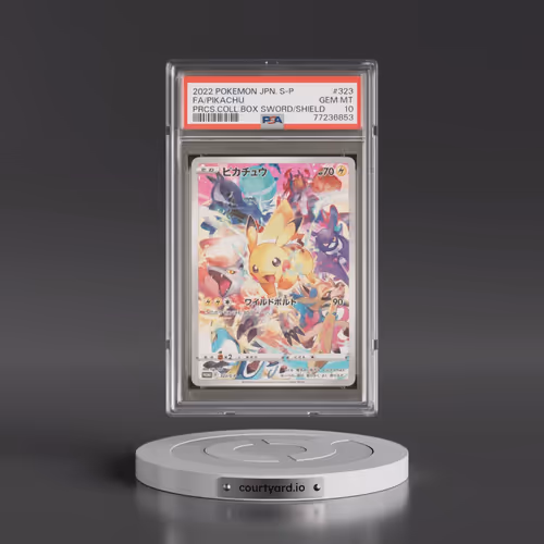 2022 Pokémon S Promo #323 Pikachu - Full Art Precious Collector Box Sword & Shield (PSA 10 GEM MINT)