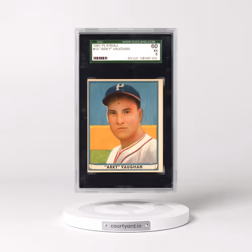 1941 Playball #10 Arky Vaughan (SGC 5 EX)