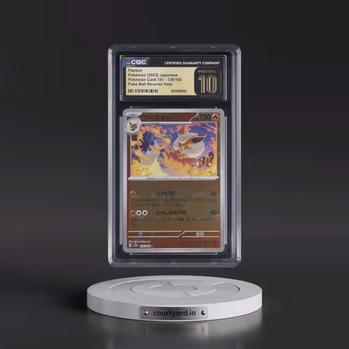 2023 Pokémon Card 151 #136/165 Flareon - Reverse Holo Poké Ball (CGC 10 PRISTINE)