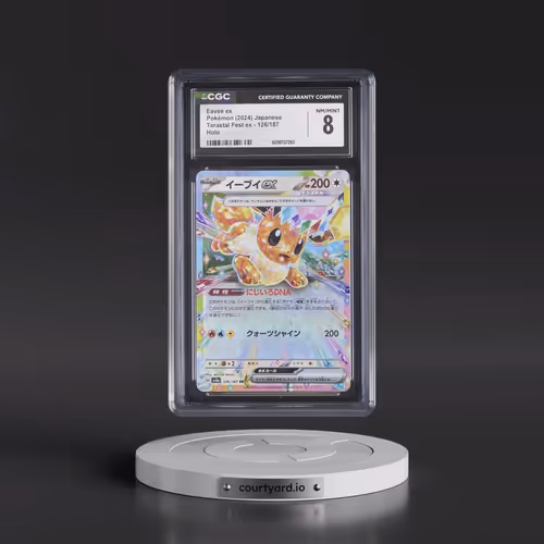 2024 Pokémon Sv8a-Terastal Fest EX #126 Eevee EX - Holo (CGC 8 NM-MT)