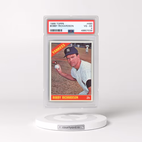 1966 Topps #490 Bobby Richardson (PSA 4 VG-EX)