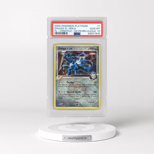 2009 Pokémon Platinum #7 Dialga G - Holo Crosshatch-2009 Pokemon League (PSA 10 GEM MINT)