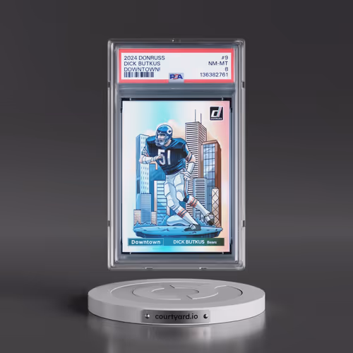 2024 Panini Donruss Downtown! #9 Dick Butkus (PSA 8 NM-MT)