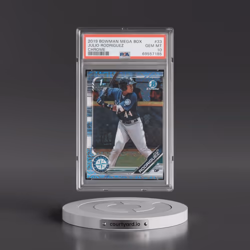 2019 Bowman Mega Box Chrome #33 Julio Rodriguez (PSA 10 GEM MINT)