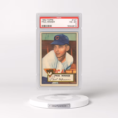 1952 Topps #127 Paul Minner (PSA 4 VG-EX)