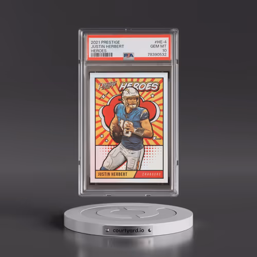 2021 Panini Prestige Heroes #HE-4 Justin Herbert (PSA 10 GEM MINT)