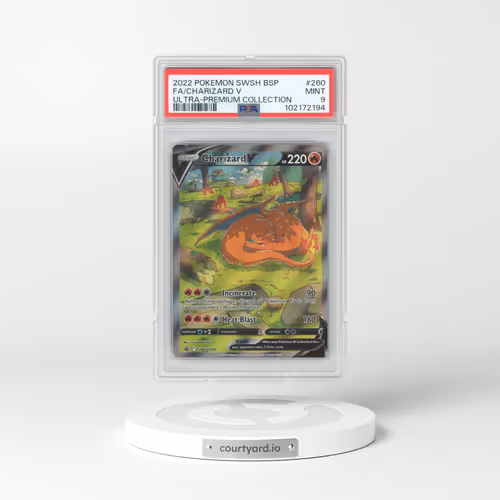 2022 Pokémon Swsh Black Star Promo #260 Charizard V - Holo Full Art Sword & Shield Ultra-Premium Collection-Charizard (PSA 9 MINT)