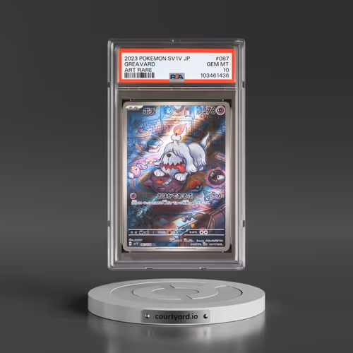 2023 Pokémon Sv1v-Violet EX #087 Greavard - Art Rare (PSA 10 GEM MINT)