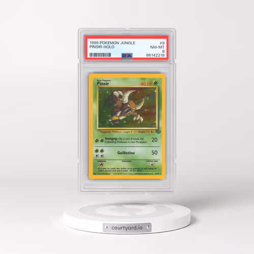 1999 Pokémon Jungle #9 Pinsir - Holo (PSA 8 NM-MT)