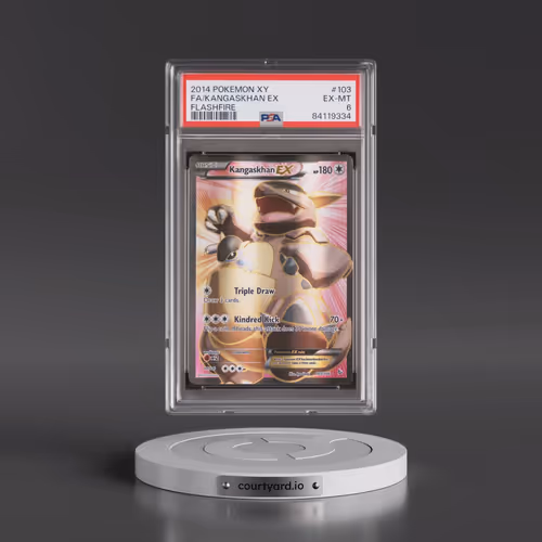 2014 Pokémon XY Flashfire #103 Kangaskhan EX - Holo Full Art (PSA 6 EX-MT)