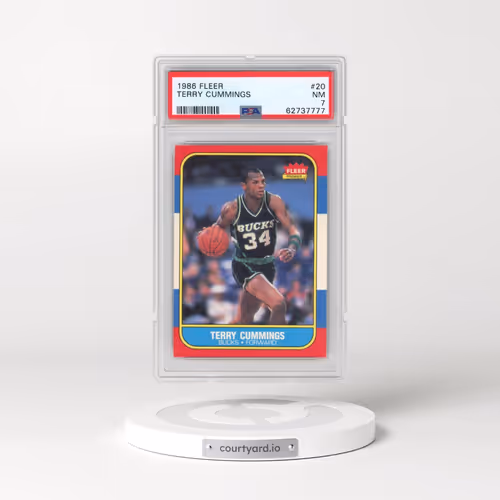 1986 Fleer #20 Terry Cummings (PSA 7 NM)