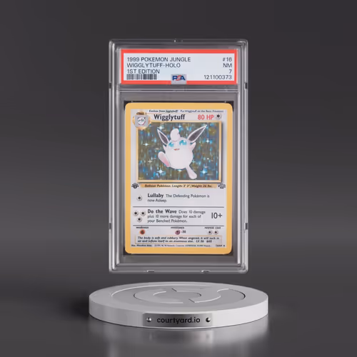1999 Pokémon Jungle #16 Wigglytuff - 1st Edition Holo (PSA 7 NM)