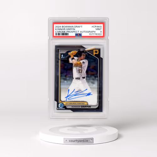 2024 Bowman Draft Chrome Prospect Autographs #CPAKG Konnor Griffin (PSA 9 MINT)