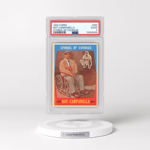 1959 Topps #550 Roy Campanella - Symbol of Courage (PSA 2 GOOD)