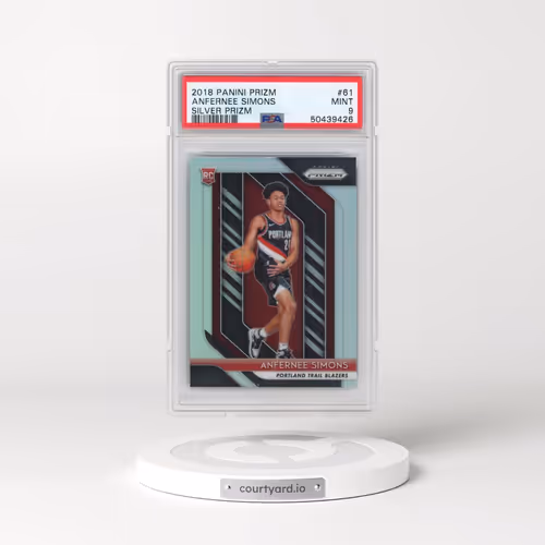 2018 Panini Prizm #61 Anfernee Simons - Silver Prizm (PSA 9 MINT)