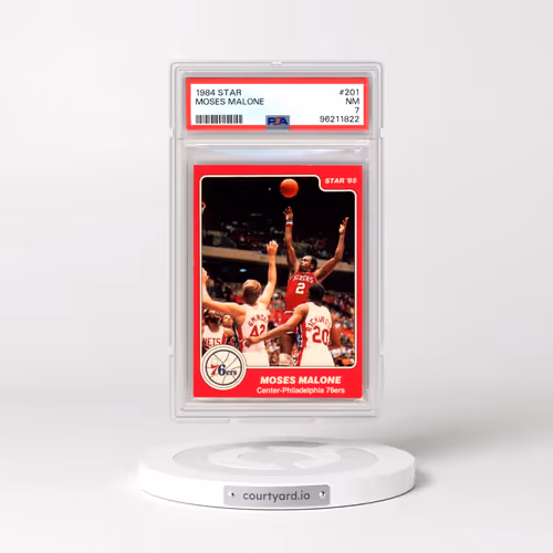 1984 Star #201 Moses Malone (PSA 7 NM)