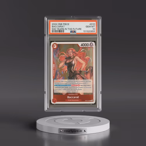 2024 One Piece OP07-500 Years in the Future #010 Baccarat (PSA 10 GEM MINT)
