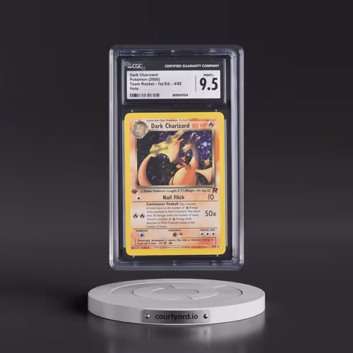 2000 Team Rocket #4/82 Dark Charizard - 1st Edition Holo (CGC 9.5 MINT+)