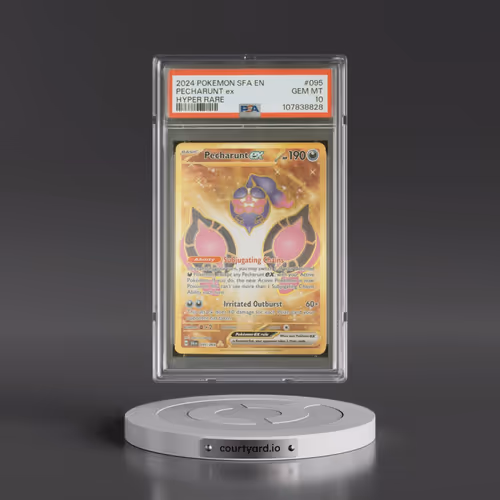 2024 Pokémon Sfa EN-Shrouded Fable #095 Pecharunt EX - Holo Hyper Rare (PSA 10 GEM MINT)