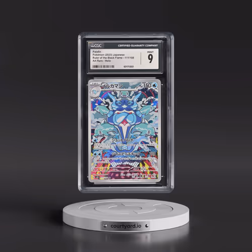 2023 Pokémon SV3-Ruler of the Black Flame #111 Palafin - Art Rare (CGC 9 MINT)