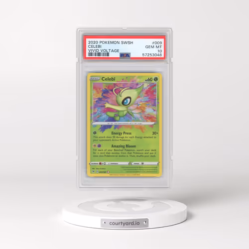 2020 Pokémon Sword & Shield Vivid Voltage #009 Celebi (PSA 10 GEM MINT)