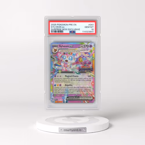 2025 Pokémon Pre EN-Prismatic Evolutions #041 Sylveon EX - Holo Surprise Box Exclusive (PSA 10 GEM M