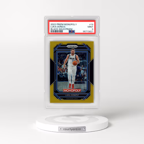 2022 Panini Prizm Monopoly #19 Luka Doncic - Black Gold Prizm (PSA 9 MINT)