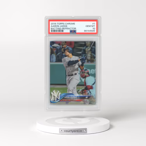 2018 Topps Chrome #1 Aaron Judge - Batting-Refractor (PSA 10 GEM MINT)