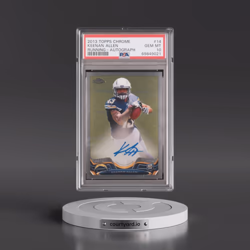 2013 Topps Chrome #14 Keenan Allen - Running-Autograph (PSA 10 GEM MINT)
