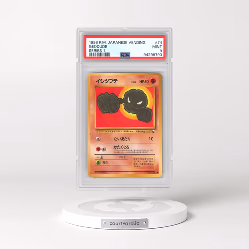 1998 Pokémon Vending #74 Geodude - Series 1 (PSA 9 MINT)